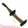 Picture of COMeap SATA Power Cable for Dell Inspiron 3653 3650 Series, Right-Angle SATA 15 Pin x2 to Mini 6 Pin ATX Adapter Compatible Part No. GP2JM 14.5-inch(37cm)