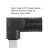 Picture of SinLoon 65W PD DC 7.4mm x 5.0mm Female (7.4mm x 0.6mm) Input to USB Type C Male Power Charging Adapter,Uilt-in with PD Automatic Identification Induction Chip,for Phones,Tablets, Laptops(black 7406 B)