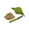 Picture of BxuanW Newborn Photography Props Outfits Boy Girl Baby Crochet Outfits Handmade Infant Photo Shoot Knitted Baby Costume Sets (Green Ears)