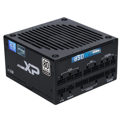 Picture of SAMA XP850W PC Power Supply Platinum 80+ ATX3.0 PCIE5.0 Full Voltage 12VHPWR PSU Silent Fan ECO Mode Full Modular ATX Power Supply for 3090Ti 4070Ti 4080 4090 Black