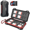 Picture of [12 SD + 24 TF] 36 Slots Magnetic Closure Memory Card Case Holder Organizer Keeper for Camera SD SDHC SDXC MSD MicroSD MicroSDXC MicroSDHC TF & Huawei Smartphone Nano SIM NM Nano Memory Cards Storage