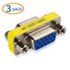 Picture of Cable Matters 3-Pack HD15 VGA Coupler, SVGA Coupler (VGA Female to VGA, SVGA Female Coupler)