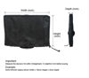 Picture of Monitor Dust Cover Heavy Duty Anti-tear Full Body Protective Case Universal for 38-40" Computer LED LCD Screen Wih Adjustable Bottom Tight Rope Black -39Wx18Hx3.5D in