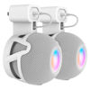 Picture of CUHIOY Wall Mount for HomePod Mini, Built-in Cord Management Speaker Stand for Outlet Home Pod, Space-Saving Smart Speaker Plug Holder for Homepod, Safe Stable Speaker Accessories(White, 2 Pack)
