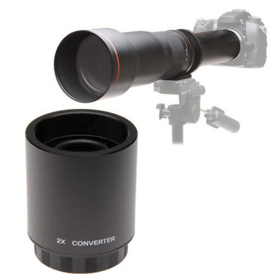Picture of JINTU 2X Converter Lens Teleconverter for SLR & Digital Lenses with T Mount Lens