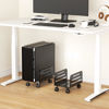 Picture of suptek Mobile Desktop Tower Computer Metal Floor Stand, CPU Steel Rolling Stand, 5.5 to 9.8 inch Wide Adjustable Mobile Cart Holder with Locking Caster Wheels, Gaming PC Holder, Black ZJJ005