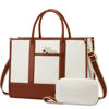 Picture of LOVEVOOK Laptop Tote Bags for Women Work Bag 15.6 inch Large Professional Teacher Purse Lightweight Computer Bag Briefcase Business Office, Beige-brown