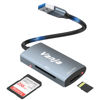 Picture of USB SD Card Reader, USB 3.0 Micro SD Card Adapter, SD Card to USB Adapter, Memory Card Reader, Vanja SD Reader for SD/TF/Micro SD/SDXC/SDHC/MMC/RS-MMC/UHS-I Card, for Mac OS Windows Linux PC Laptop