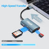 Picture of USB SD Card Reader, USB 3.0 Micro SD Card Adapter, SD Card to USB Adapter, Memory Card Reader, Vanja SD Reader for SD/TF/Micro SD/SDXC/SDHC/MMC/RS-MMC/UHS-I Card, for Mac OS Windows Linux PC Laptop