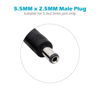 Picture of Fancasee 2 Pack 6 ft 5.5mm x 2.5mm DC Power Extension Cable Male to Female Plug Adapter Extension Cord for IP Camera CCTV Surveillance Security Camera LED Strip DVR Router