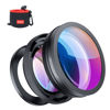 Picture of PROfezzion Camera HD 18mm Wide Angle Lens with 10x Macro Portion for Sony ZV-E10 ZVE10 ZV-1F ZV1F A6400 A6300 A6100 A6000 ZV-1 ZV1 RX100 VII VI V Canon G7X Mark II III Camera