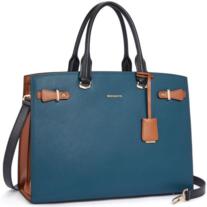 Picture of BOSTANTEN Briefcase for Women 15.6 Inch Genuine Leather Laptop Briefcase Shoulder Work Tote Bag Purse