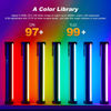 Picture of Godox TL 30 Kits RGB Tube Lights 8W 2700-6500K Lux 740 CRI 97 TLCI 99 13FXwith 2900mAh Battery Magnetic Handheld Light Wand Mini LED Video Light Stick for Photography YouTube TikTok (2Pack TL30)