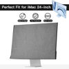 Picture of CaSZLUTION Monitor Dust Cover Compatible with iMac 24 inch 2021/2023/2024 All in one Desktop Computer - Oxford Fabric Monitor Dust Cover Case Protective Screen Sleeve for iMac 24", Gray