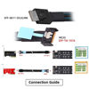 Picture of Xiwai PCI-E 5.0 MCIO PCI-E Mini Cool Edge IO 4i 38Pin Male to Oculink 4X SFF-8611 Extender Cable 50cm/1.6ft