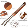 Picture of CANPIS Oil Skin Brown Leather Camera Strap, Soft Adjustable Vintage Camera Strap, Comfortable Camera Neck Shoulder Strap for Women Men Mirrorless DSLR