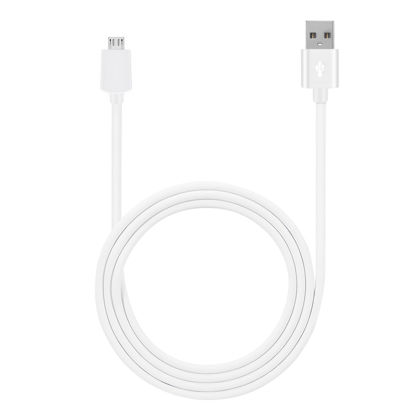Picture of XSDtech 10 ft USB-A to Micro USB Power Cable for Ring Indoor Cam (2nd Gen)- White