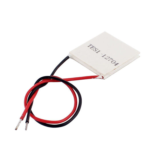 Picture of uxcell TES1-12704 2A 12V 24W 30x30x3.5mm Thermoelectric Cooler Peltier Plate Module