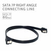 Picture of ELifeApply SATA Cables, Sata III 6.0 Gbps Cable 90 Degree Right Angle Data Cable 7 Pin with Locking Latch 18Inch for SATA HDD, SSD, CD Driver etc(3 Pack)
