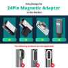 Picture of HanCenDa 24pins Magnetic USB C Connector Tips Head (3 Pack), Compatible for Most Type C Phone Cable Adapter Pad Tablet Devices
