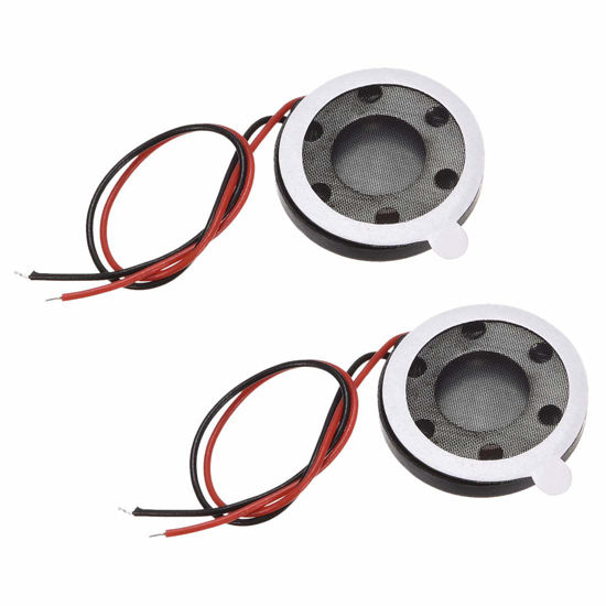 Picture of uxcell 1W 8 Ohm Mini DIY Magnetic Speaker Replacement Loudspeaker 18mm for Mobile 2pcs