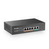 Picture of MokerLink 6 Port PoE Switch with 4 Ports PoE+, 2 Fast Ethernet Uplink, 10/100Mbps, 78W High Power, Support IEEE802.3af/at, Fanless Metal Plug & Play PoE+ Network Switch