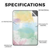 Picture of Glossy Glitter Tablet Skin Compatible with Amazon Kindle Paperwhite 12th (2024) - Watercolor White - Premium 3M Vinyl Protective Wrap Decal Cover - Easy to Apply | Crafted in The USA by MightySkins
