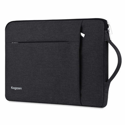 Picture of Kogzzen 15-16 Inch Laptop Sleeve with Handle Compatible with MacBook Pro 16/15/ Surface Laptop 15/ Surface Book 2 15, Shockproof Protective Case Carrying Bag, Ultrabook Dell HP Asus Samsung - Black