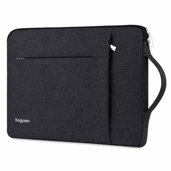 Picture of Kogzzen 15-16 Inch Laptop Sleeve with Handle Compatible with MacBook Pro 16/15/ Surface Laptop 15/ Surface Book 2 15, Shockproof Protective Case Carrying Bag, Ultrabook Dell HP Asus Samsung - Black