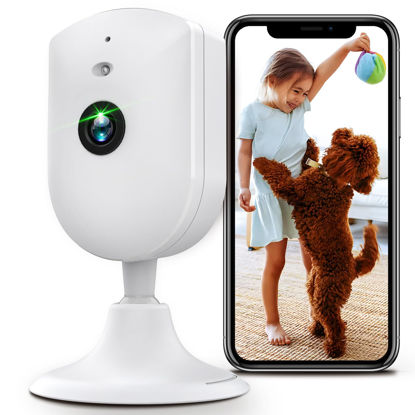 Picture of VIMTAG Indoor 2.5K/4MP HD WiFi Camera for Home Security/Pet/Dog/Cat/Baby with Phone App, AI Human/Sound/Motion Detection, Night Vision, 2-Way Audio, Cloud/Max 512GB TF Card Storage, Support Alexa