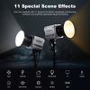 Picture of Godox70W LED Video Light ML60IIBi,2800-5600K,CRI 96+ TLCI97+ 13000LUX,Portable Continous Output Lighting for Studio Live Streaming Video Recording, Wedding,Indoor & Outdoor Shooting...