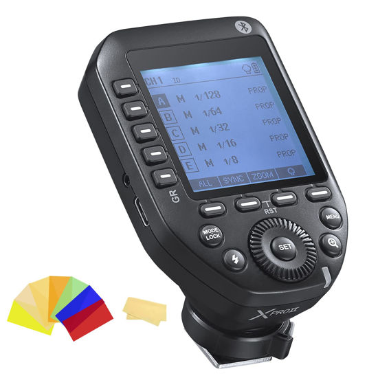 Picture of Godox XProII-F TTL Wireless Flash Trigger Transmitter Compatible for FUJIFILM Cameras,2.4G 1/8000s HSS,Bluetooth Connection,New Hotshoe Locking,16 Groups and 32 Channels