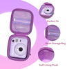 Picture of XANAD Purple Case for Fujifilm Instax Mini 12 / Mini 11 / Mini 10 / Mini 9 / Mini 8 / Mini 7 Instant Camera - Storage Protective Carrying Bag with Shoulder Strap