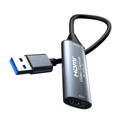 Picture of 4K 30FPS HDMI Video Capture Card,Video Recording Card HDMI USB 3.0 for Gaming Live Streaming TV Recorder, for Windows Android Mac OS System VLC,OBS,Amcap,PS5,Switch,Xbox