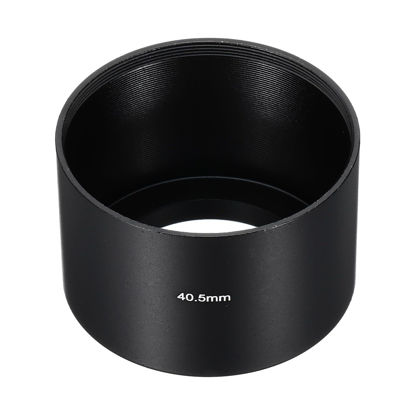 Picture of PATIKIL 40.5mm Lens Hood, Long Focus Frosted Surface Anti-reflective Inside Hood for Camera Lens, Black for Nikon, for Fujifilm, for Pentax, for Leica