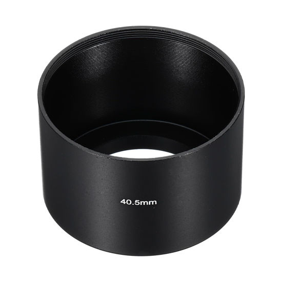 Picture of PATIKIL 40.5mm Lens Hood, Long Focus Frosted Surface Anti-reflective Inside Hood for Camera Lens, Black for Nikon, for Fujifilm, for Pentax, for Leica