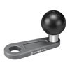 Picture of FANAUE MB-02 Bolt Head Adapter Ball Base with 10mm Mounting Holes Compatible with RAM Mounts B Size Double Socket Arm and Bike Motorcycle Phone Holder, Aluminum 1" Ball Head Adapter for Mirrors Lever