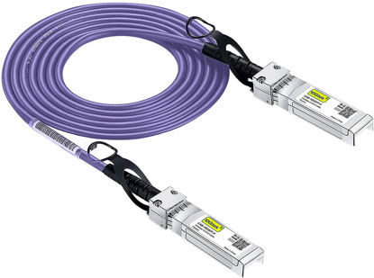 Picture of [Very Peri] Colored 10G SFP+ DAC Cable - Twinax SFP Cable for Ubiquiti UniFi Devices, 1-Meter(3.3ft)