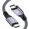 Picture of QCEs USB 4 Cable for Thunderbolt 4 Cable 3.3Ft, USB C to C for Thunderbolt 3/4 Cable 40Gbps Data Transfer 8K Display 240W PD Charging Compatible with iPhone 15 Pro Max, MacBook, Hub, SSD