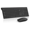 Picture of Wireless Keyboard and Mouse Combo, Silent Full-Size Computer Keyboard with Calculator Button, 2400 DPI Mouse, Quiet Click, Slim Cordless USB Keyboard Mouse Set for Laptop PC Windows Mac - Black