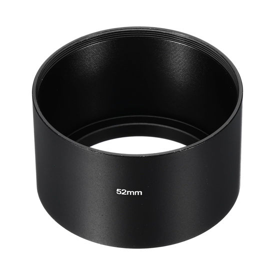 Picture of PATIKIL 52mm Lens Hood, Long Focus Frosted Surface Anti-Reflective Inside Hood for Camera Lens, Black for Nikon, for Fujifilm, for Pentax, for Leica