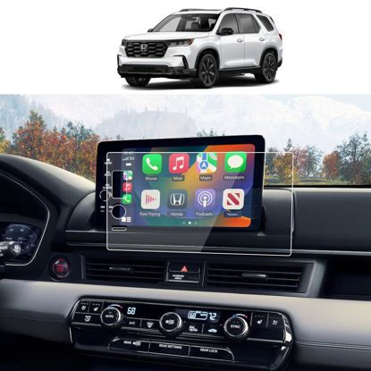 Picture of AZZIGO Tempered Glass Screen Protector For 2023 2024 2025 Honda Pilot (EX-L/TrailSport/Touring/Elite/Black Edition) 9 Inch Touchscreen Accessories HD