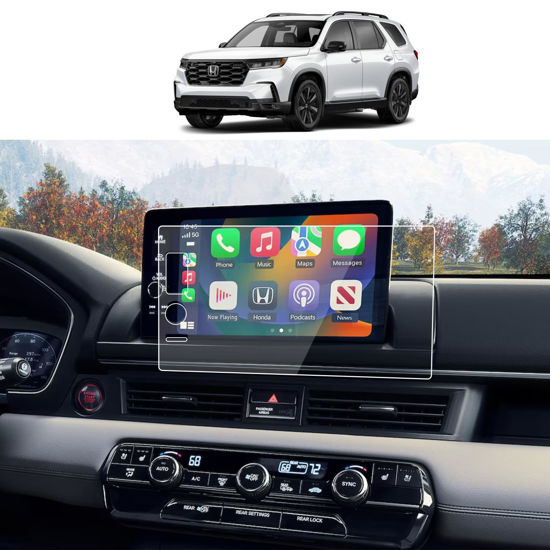Picture of AZZIGO Tempered Glass Screen Protector For 2023 2024 2025 Honda Pilot (EX-L/TrailSport/Touring/Elite/Black Edition) 9 Inch Touchscreen Accessories HD