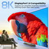 Picture of 8K@60Hz Dual Monitor Displayport KVM Switch 2 Monitors 2 Computers, USB 3.0 4K@120Hz DP KVM Switch for 2 PCs Share 2 Monitors and 4 Port USB 3.0 to Connect Keyboard, Mouse, Printer and More