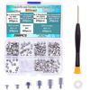 Picture of Zmbroll 200Pcs M.2 SSD Mounting Screws Silver Laptop Screws m.2 Standoff and Screw M2 Motherboard Standoffs Notebook Computer Screw Set with Screwdriver for Asus Gigabyte MSI Motherboards