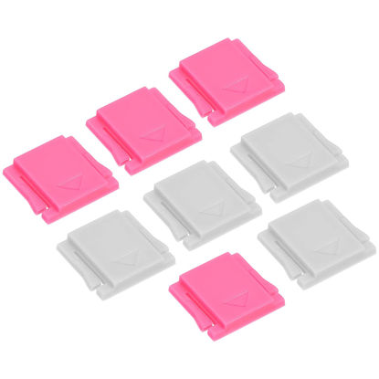 Picture of PATIKIL Universal Camera Hot Shoe Cover Cap, 8 Pack Hot Shoe Cap Hot Shoe Protector Plastic Suitable for Nikon for Fujifilm for Pentax DSLR/SLR Camera, Red Grey