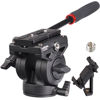 Picture of Leifrotto VS05K Tripod Fluid Head, with 1/4" Arca QR Plate, Max Load 11 lbs for Video Cameras and DSLR Cameras, with 3/8 to 1/4 Inch Screws Tripod Mount