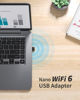 Picture of BrosTrend AX300 Nano USB WiFi 6 Adapter, USB WiFi Adapter for Desktop PC Laptop, Portable USB Wireless Adapter WiFi Dongle for Windows 11/10/7, 2.4GHz Only, 286Mbps, WiFi 6 USB Easy Setup, NOT for Mac