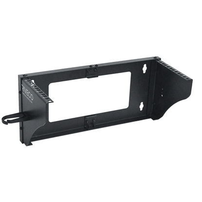 Picture of RIVECO 4U Wall Mount Rack for Network Reinforced Heavy Load 66LBS Small Server Racks Vertical & Horizontal Mounting for 19 inches IT & Studio Equipment.