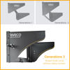 Picture of RIVECO 4U Wall Mount Rack for Network Reinforced Heavy Load 66LBS Small Server Racks Vertical & Horizontal Mounting for 19 inches IT & Studio Equipment.